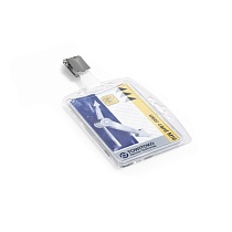 Держатель для пропуска Durable, 54 x 85 мм, акрил